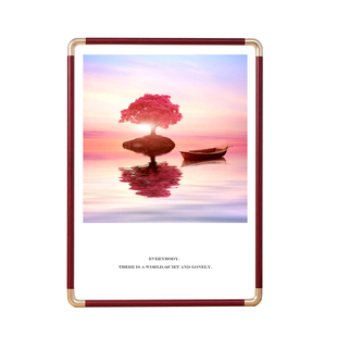 仿铜角画框空框装裱实木相框挂墙a3定制4K海报a4展示拼图定制尺寸