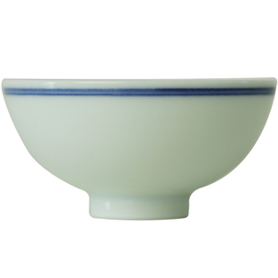 长物居 手绘青花瓷双圈纹品茗杯功夫茶杯观味底款景德镇茶具