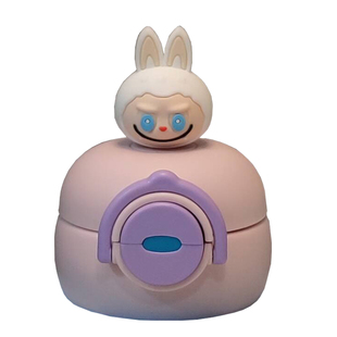 拉布布卡通儿童保温杯水杯盖子配件双饮俩用吸管盖子非通用型防漏