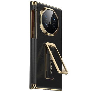 适用华为MateXTS手机壳三折叠XT新款真皮中轴保护XTS非凡大师S全包边框防摔男外壳Mate腕带支架MateXT女翻盖