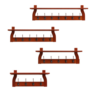 卧室墙壁挂衣架壁挂实木置物衣帽架简约现代客厅玄关入户衣服挂钩