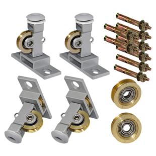 升降晾衣架装饰盖支架晒衣架配件全铜滑轮顶轮轴承轮通用阳台手摇