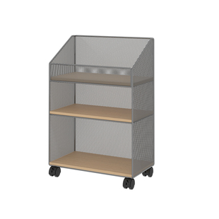 书桌旁书架落地可移动小推车桌下置物架学生教室书本书包收纳书柜