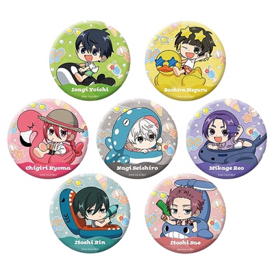 日本正版 蓝色监狱 Puka Puka Q版冲浪角色徽章吧唧盲盒 周边谷子