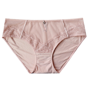 高级感性感优雅蕾丝内裤女款夏季薄冰丝透气舒适包臀纯棉档三角裤
