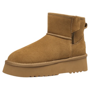 KISSCAT接吻猫[小暖炉]雪地靴女冬季厚底加绒加厚保暖冬靴羊毛靴