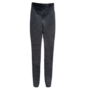 腿精格雷裤9818竖条纹加绒加厚分段微压显瘦亚光秋冬灰色打底裤女