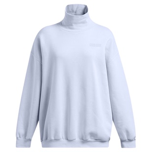 安德玛官方UA Icon 女子运动休闲跑步抓绒圆领宽松卫衣1386500