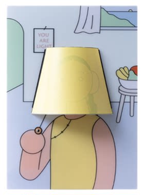若奈插画海报可亮灯挂画灯
