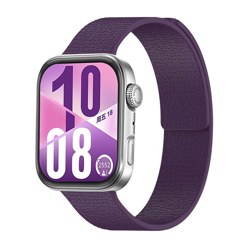 新年本命年适用于华为fit4fit5手表表带Fit4pro荔枝纹磁吸一体fit3表带H3540智能运动四代女士fit3高级女防水