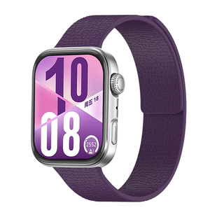 新年本命年适用于华为fit4fit5手表表带Fit4pro荔枝纹磁吸一体fit3表带H3540智能运动四代女士fit3高级女防水