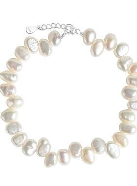 天然淡水巴洛克珍珠高级感手链