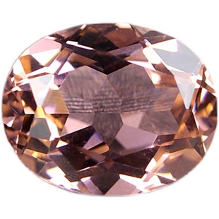 椭圆形摩根石裸石女克拉金粉彩色宝石戒指戒面吊坠珠宝未镶嵌甜美