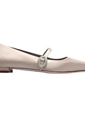 【秋季新品】MANOLO BLAHNIK玛诺洛/MB女鞋AULUSPLA玛丽珍平底鞋