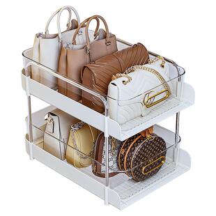 包包收纳神器衣柜分层架子省空间放包包的置物架小包分隔板存放盒