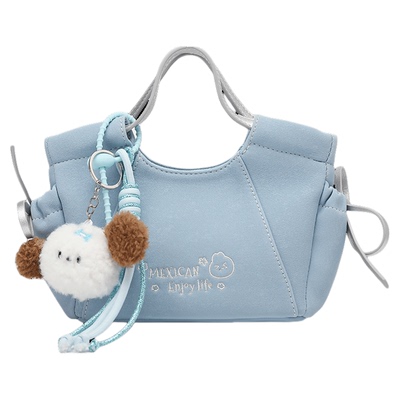 稻草人手提斜挎包日常菜篮子包