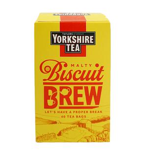约克夏饼干红茶英国进口茶包Yorkshire焦糖MS玛莎黄油曲奇味英式