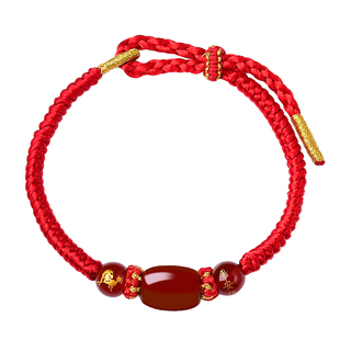 2026年化太红绳生肖属马手链女编织兔牛鸡鼠本命年太岁红手绳破岁