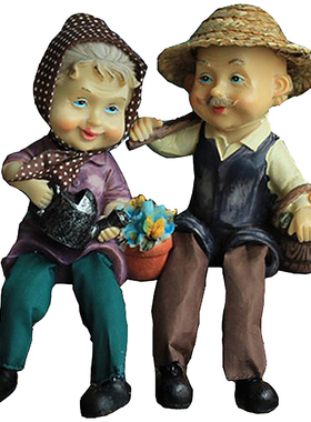 摆设三毛情侣吊脚娃娃小礼物摆件