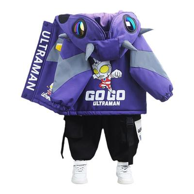 奥特曼衣服男童外套春秋装冲锋衣