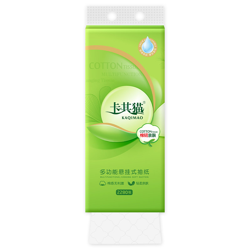 悬挂2280张面巾纸卡其猫