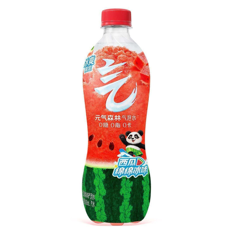 元气森林气泡水480ml*1瓶装西瓜味0糖0脂0卡学生宿舍校园旅游野餐