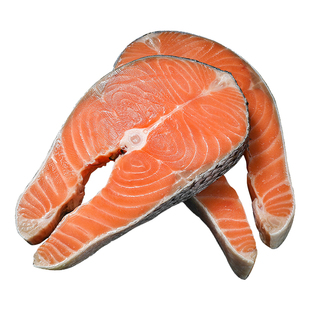 三文鱼排新鲜中段冷冻生鲜三文鱼扒整条轮切大西洋鲑鱼官方旗舰店