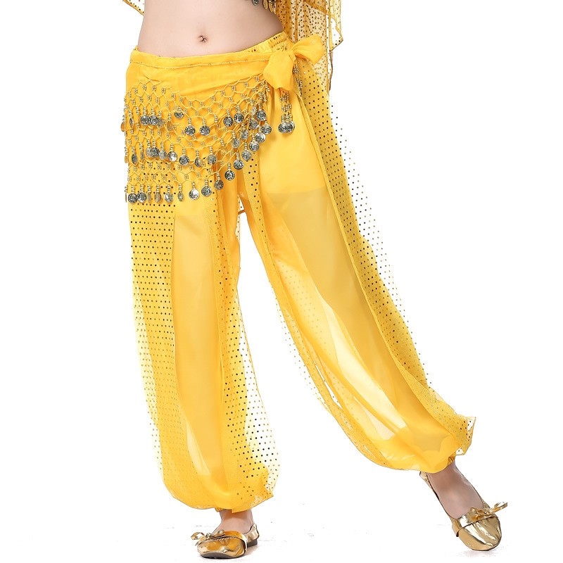 热销 亮点灯笼裤 肚皮舞表演演出舞蹈裤子 肚皮舞舞裤 有内衬网红