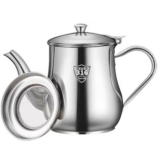 滤网油壶加厚德国不锈钢家用防漏安士壶倒油瓶调味瓶罐厨房装油罐