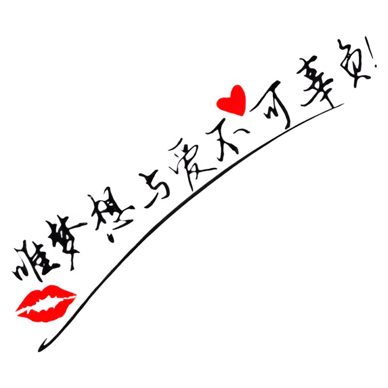 汽车贴纸8090后致青春装饰文字后车贴纸后窗改装用品防水反光贴画