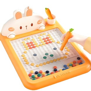 兔子磁性运笔画板磁力控笔婴幼儿宝宝1一2岁磁吸运笔儿童画板玩具