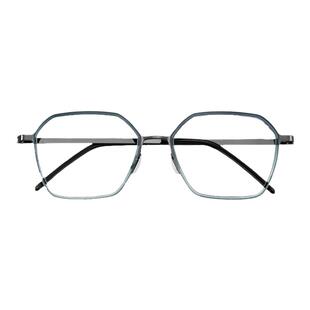 轻宝TAPOLE T9多边形眼镜框钛金属大框可配镜片近视男女