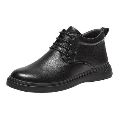 百思图冬季新款商场同款时尚通勤平跟男休闲皮鞋23017DM4