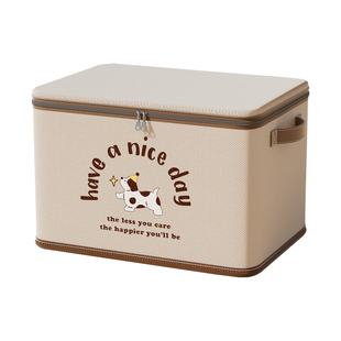 衣服收纳箱大容量超大衣物被子整理箱布艺家用衣柜储物折叠百纳箱