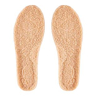 羊羔绒保暖鞋垫男女吸汗防臭加绒加厚防寒毛绒软底舒适羊毛棉冬季