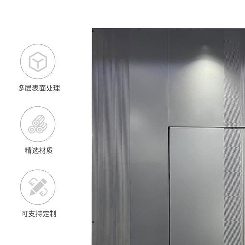 一门一景防盗门现代铸铝别墅大门甲级智能猫眼防盗子母入户进户门