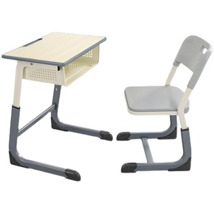 高中小学C型课桌椅培训桌辅导班学校塑料儿童学习桌教室书桌高端