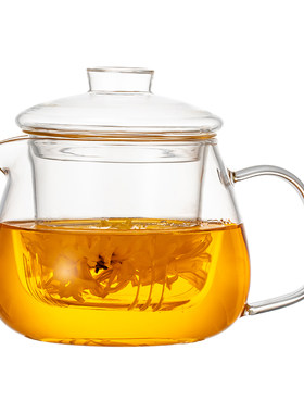 【全玻璃材质】加厚玻璃泡茶壶