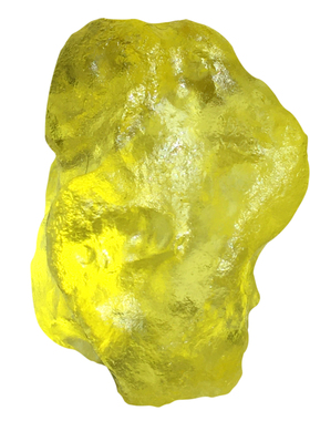 利比亚黄金玻璃陨石吊坠项链矿标