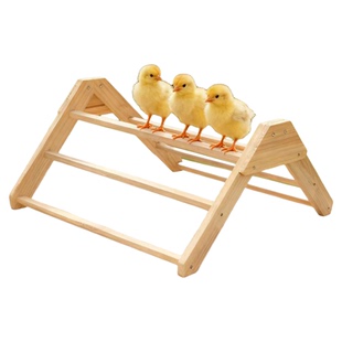 跨境实木宠物架可拆卸鸡站架户外防旋转家禽栖息小鸡站杆