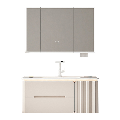 欧派圆弧陶瓷一体盆浴室柜