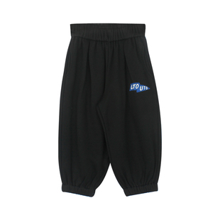 大耳象女童小章仔加绒裤冬季新款宝儿运动百搭厚保暖收口卫裤子长