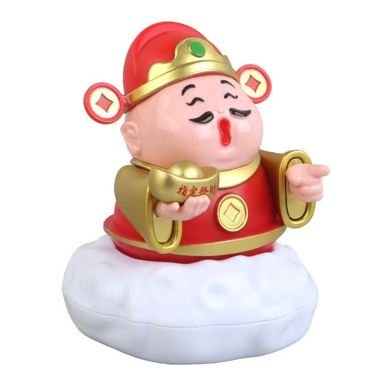 太阳能自动摇摆财神爷摆件