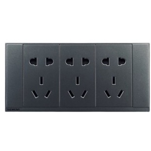 西门子118型开关插座面板九孔十孔二十家用暗装6孔12孔十五20孔插