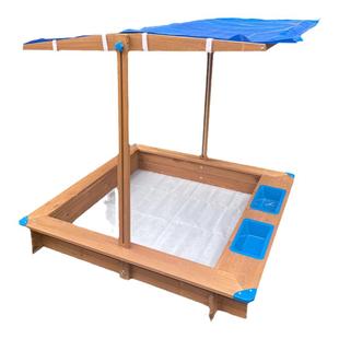 儿童沙池围栏实木户外玩具防水沙坑池家用室内外幼儿园宝宝玩沙子