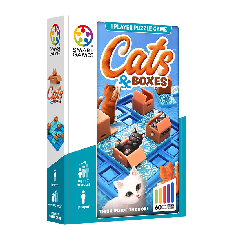 【弯弯推荐】SmartGames猫咪快递盒益智玩具空间规划桌游7岁+