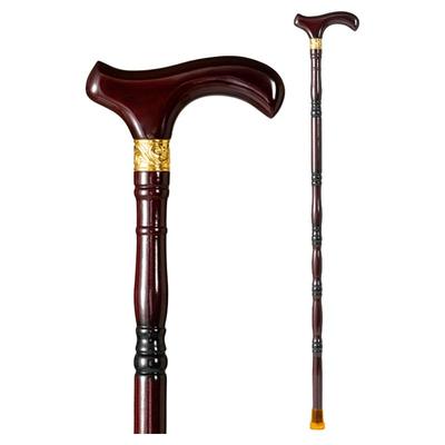 老人实木拐杖进口原木轻便不累人