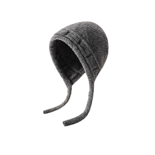 大头围巴拉克拉法帽秋冬加厚保暖护耳针织帽显脸小毛线帽大号大码