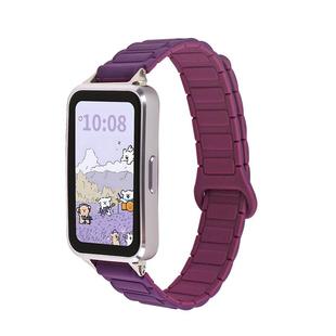 适用华为手环10手表带链夏天新款9/8nfc版硅胶磁吸荣耀电子手链6pro手腕带智能运动十代系列女生高级感band7