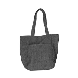 庸庸原创设计单肩包女大容量托特包通勤设计感小众帆布手提包旅行